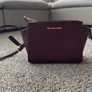 MK burgundy purse
